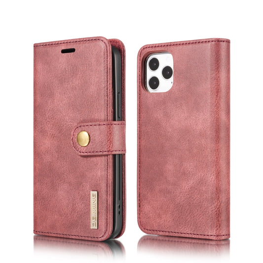 For iPhone 12/12 Pro DG.MING Crazy Horse Texture Detachable Magnetic Leather Case(Red) by DG.MING