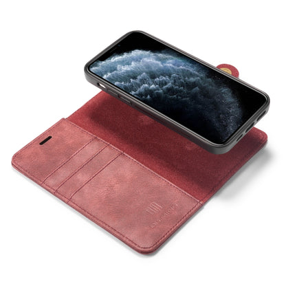 For iPhone 12 Pro Max DG.MING Crazy Horse Texture Detachable Magnetic Leather Case(Red) by DG.MING