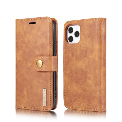 For iPhone 12 Pro Max DG.MING Crazy Horse Texture Detachable Magnetic Leather Case(Brown) by DG.MING