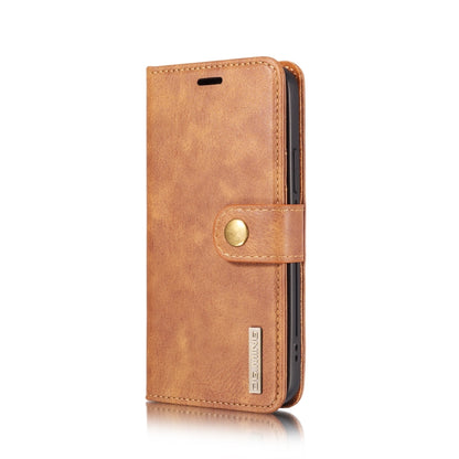 For iPhone 12 Pro Max DG.MING Crazy Horse Texture Detachable Magnetic Leather Case(Brown) by DG.MING
