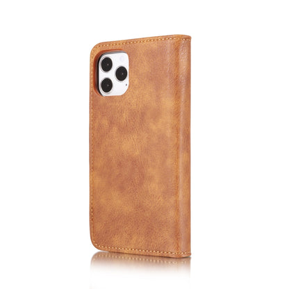 For iPhone 12 Pro Max DG.MING Crazy Horse Texture Detachable Magnetic Leather Case(Brown) by DG.MING