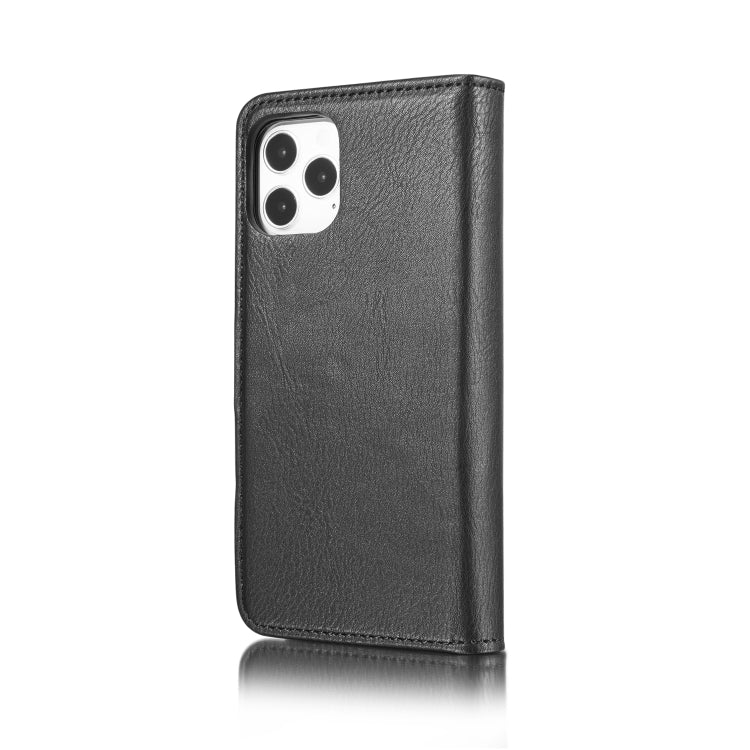 For iPhone 12 Pro Max DG.MING Crazy Horse Texture Detachable Magnetic Leather Case(Black) - iPhone 12 Pro Max Cases by DG.MING | Online Shopping UK | buy2fix