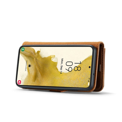 For Samsung Galaxy S23+ 5G DG.MING Crazy Horse Texture Detachable Magnetic Leather Case(Brown) by DG.MING