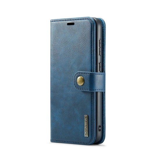 For Samsung Galaxy S23+ 5G DG.MING Crazy Horse Texture Detachable Magnetic Leather Case(Blue) by DG.MING