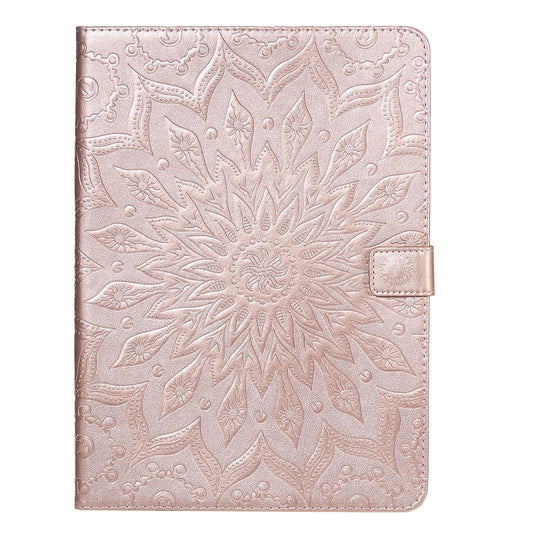 For iPad Pro 11 (2020) Pressed Printing Butterfly Pattern Horizontal Flip Leather Tablet Case with Holder & Card Slots & Wallet(Rose Gold) - iPad Pro 11 (2020) Cases by buy2fix | Online Shopping UK | buy2fix