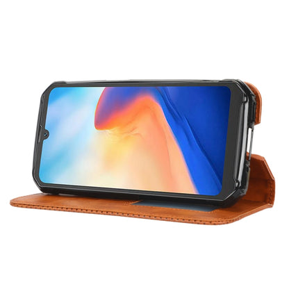 For Blackview BV7200 Magnetic Buckle Retro Texture Leather Phone Case(Brown) - More Brand by buy2fix | Online Shopping UK | buy2fix