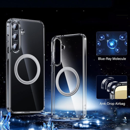 For Samsung Galaxy S24 5G Transparent Frosted MagSafe Phone Case by buy2fix