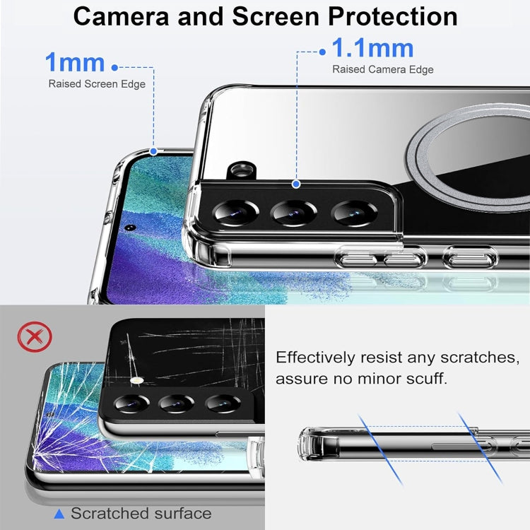 For Samsung Galaxy S21 5G Transparent Frosted MagSafe Phone Case - Galaxy S21 5G Cases by buy2fix | Online Shopping UK | buy2fix