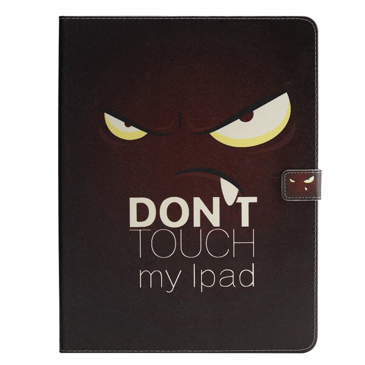For iPad Pro 12.9 (2020) Colored Drawing Horizontal Flip Leather Tablet Case with Holder & Card Slot & Wallet(Eye) - iPad Pro 12.9 (2020) Cases by buy2fix | Online Shopping UK | buy2fix
