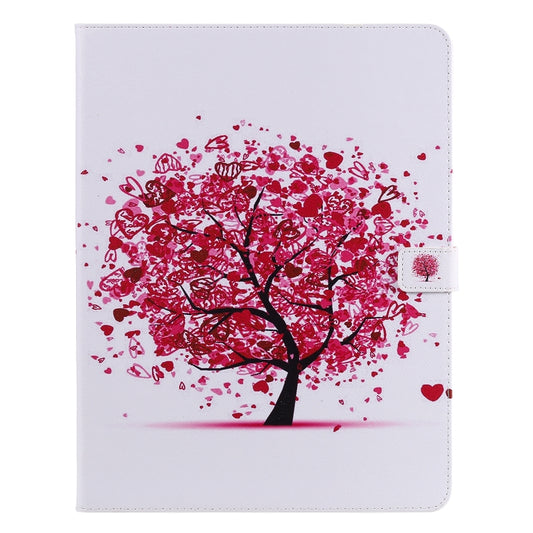 For iPad Pro 12.9 (2020) Colored Drawing Horizontal Flip Leather Tablet Case with Holder & Card Slot & Wallet(Color Tree) - iPad Pro 12.9 (2020) Cases by buy2fix | Online Shopping UK | buy2fix