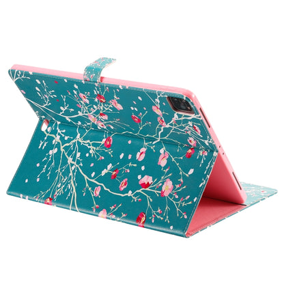 For iPad Pro 12.9 (2020) Colored Drawing Horizontal Flip Leather Tablet Case with Holder & Card Slot & Wallet(Apricot Blossom Tree) - iPad Pro 12.9 (2020) Cases by buy2fix | Online Shopping UK | buy2fix