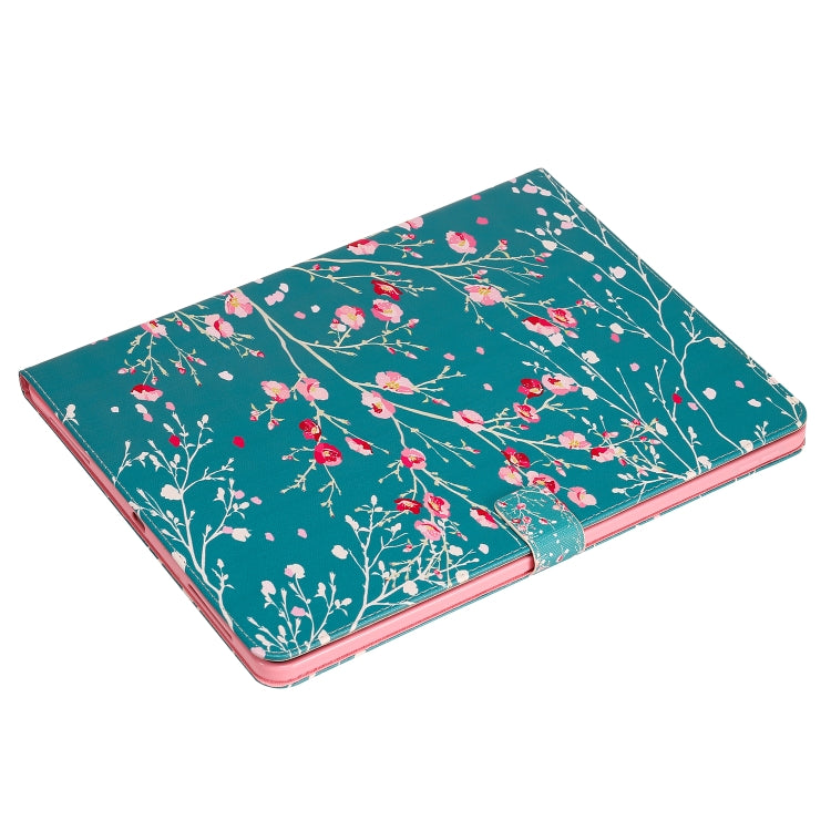 For iPad Pro 12.9 (2020) Colored Drawing Horizontal Flip Leather Tablet Case with Holder & Card Slot & Wallet(Apricot Blossom Tree) - iPad Pro 12.9 (2020) Cases by buy2fix | Online Shopping UK | buy2fix
