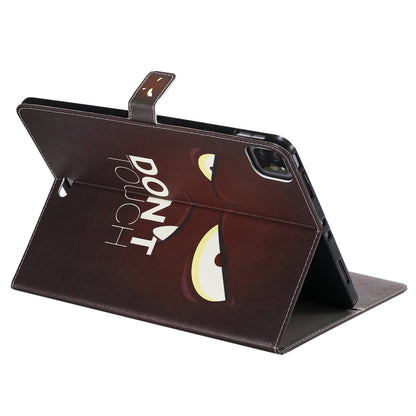 For iPad Pro 11 (2020) Colored Drawing Horizontal Flip Leather Tablet Case with Holder & Card Slot & Wallet(Eye) - iPad Pro 11 (2020) Cases by buy2fix | Online Shopping UK | buy2fix