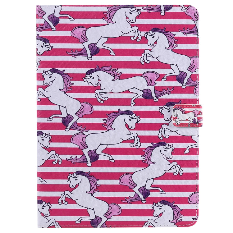 For iPad Pro 11 (2020) Colored Drawing Horizontal Flip Leather Tablet Case with Holder & Card Slot & Wallet(Horse) - iPad Pro 11 (2020) Cases by buy2fix | Online Shopping UK | buy2fix