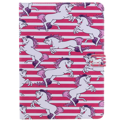 For iPad Pro 11 (2020) Colored Drawing Horizontal Flip Leather Tablet Case with Holder & Card Slot & Wallet(Horse) - iPad Pro 11 (2020) Cases by buy2fix | Online Shopping UK | buy2fix