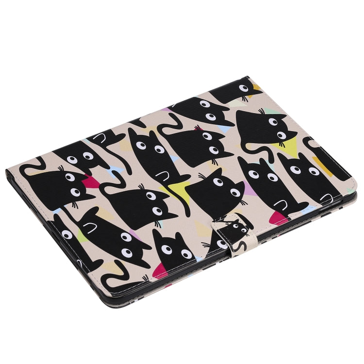 For iPad Pro 11 (2020) Colored Drawing Horizontal Flip Leather Tablet Case with Holder & Card Slot & Wallet(Kitty) - iPad Pro 11 (2020) Cases by buy2fix | Online Shopping UK | buy2fix