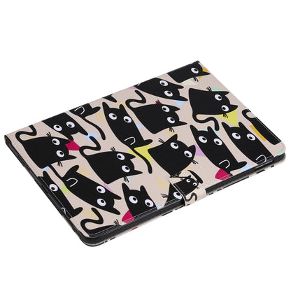 For iPad Pro 11 (2020) Colored Drawing Horizontal Flip Leather Tablet Case with Holder & Card Slot & Wallet(Kitty) - iPad Pro 11 (2020) Cases by buy2fix | Online Shopping UK | buy2fix