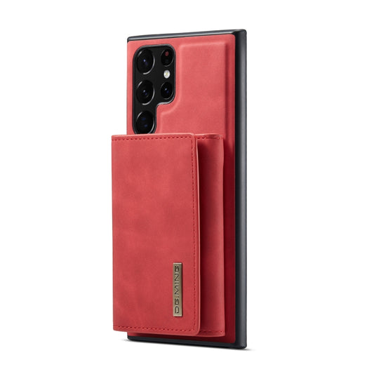 For Samsung Galaxy S23 Ultra 5G DG.MING M1 Series 3-Fold Multi Card Wallet Phone Case(Red) by DG.MING