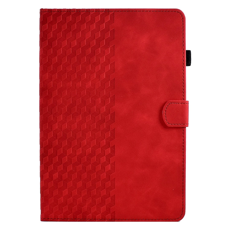 For 7.0 inch Universal Tablet Rhombus Embossed Leather Case(Red) - 7 inch by buy2fix | Online Shopping UK | buy2fix