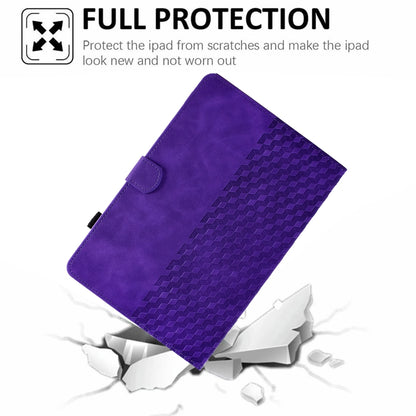 For 7.0 inch Universal Tablet Rhombus Embossed Leather Case(Purple) - 7 inch by buy2fix | Online Shopping UK | buy2fix