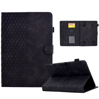 For 7.0 inch Universal Tablet Rhombus Embossed Leather Case(Black) - 7 inch by buy2fix | Online Shopping UK | buy2fix