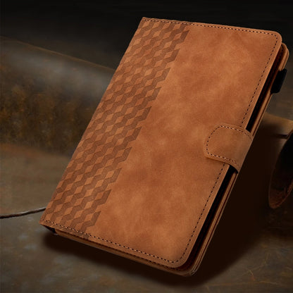 For 7.0 inch Universal Tablet Rhombus Embossed Leather Case(Brown) - 7 inch by buy2fix | Online Shopping UK | buy2fix
