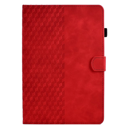For 8.0 inch Universal Tablet Rhombus Embossed Leather Case(Red) - 8 inch by buy2fix | Online Shopping UK | buy2fix