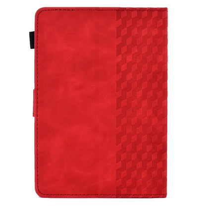 For 8.0 inch Universal Tablet Rhombus Embossed Leather Case(Red) - 8 inch by buy2fix | Online Shopping UK | buy2fix