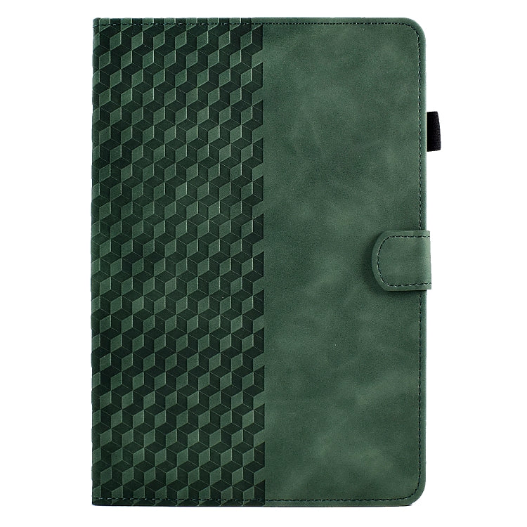 For 10.0 inch Universal Tablet Rhombus Embossed Leather Case(Green) - 10 - 11 inch by buy2fix | Online Shopping UK | buy2fix