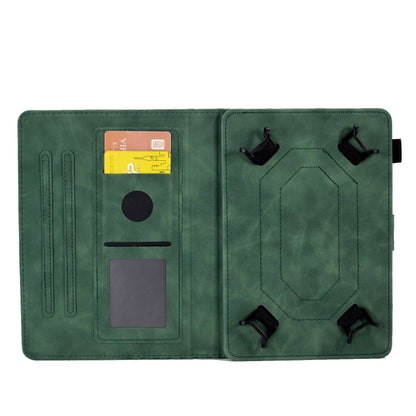 For 10.0 inch Universal Tablet Rhombus Embossed Leather Case(Green) - 10 - 11 inch by buy2fix | Online Shopping UK | buy2fix