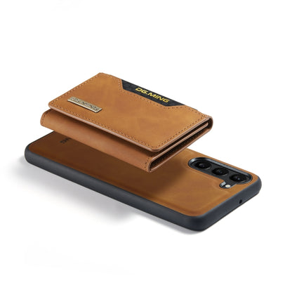 For Samsung Galaxy S23 5G DG.MING M2 Series 3-Fold Multi Card Bag + Phone Case(Brown) - Galaxy S23 5G Cases by DG.MING | Online Shopping UK | buy2fix