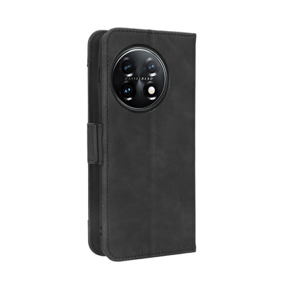 For OnePlus 11 5G Skin Feel Calf Texture Card Slots Leather Phone Case(Black) by buy2fix