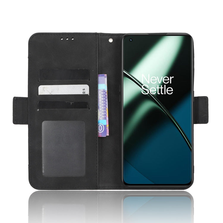 For OnePlus 11 5G Skin Feel Calf Texture Card Slots Leather Phone Case(Black) by buy2fix