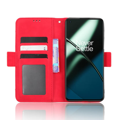 For OnePlus 11 5G Skin Feel Calf Texture Card Slots Leather Phone Case(Red) by buy2fix