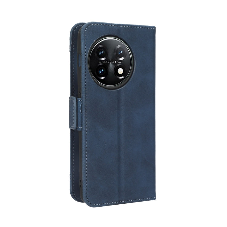 For OnePlus 11 5G Skin Feel Calf Texture Card Slots Leather Phone Case(Blue) by buy2fix