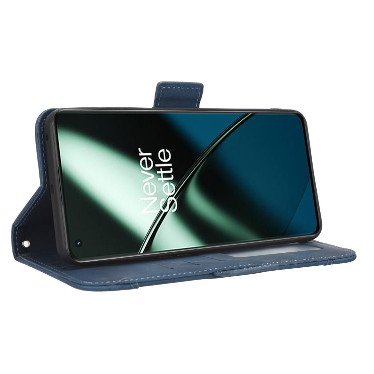 For OnePlus 11 5G Skin Feel Calf Texture Card Slots Leather Phone Case(Blue) by buy2fix