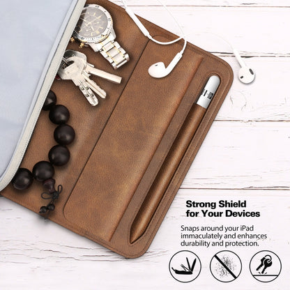 3-fold Stand Magnetic Tablet Sleeve Case Liner Bag For iPad 9.7 / 10.2 / 10.5 / 10.9 / 11 inch(Black) - Carry Cases by buy2fix | Online Shopping UK | buy2fix