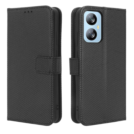 For Blackview A52 Diamond Texture Leather Phone Case(Black) by buy2fix