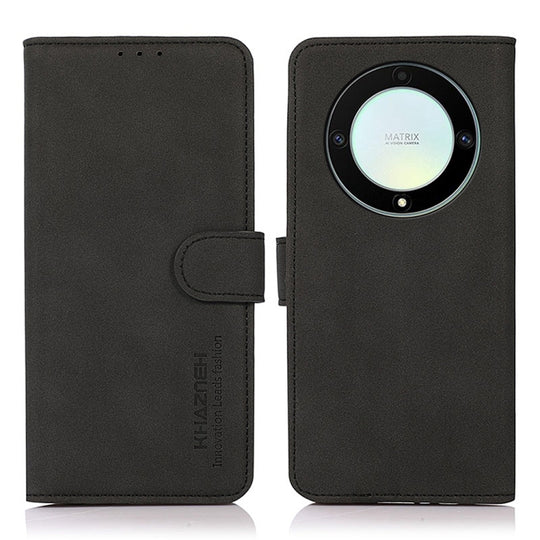 For Honor X9a / X40 5G KHAZNEH Matte Texture Leather Phone Case(Black)