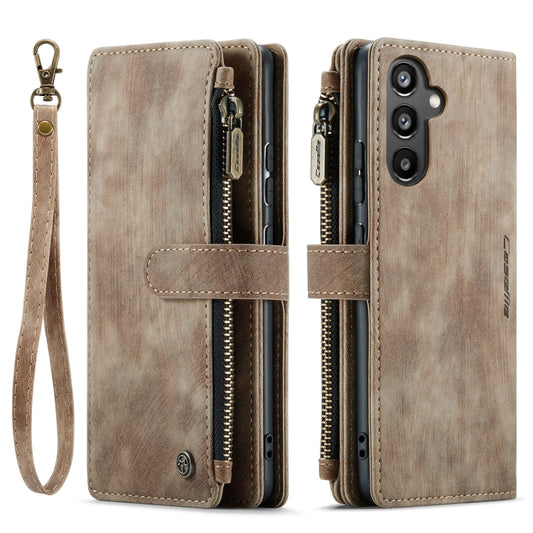 For Samsung Galaxy A34 5G CaseMe C30 Multifunctional Leather Phone Case(Brown) by CaseMe