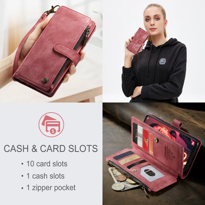 For Samsung Galaxy A34 5G CaseMe C30 Multifunctional Leather Phone Case(Red) by CaseMe