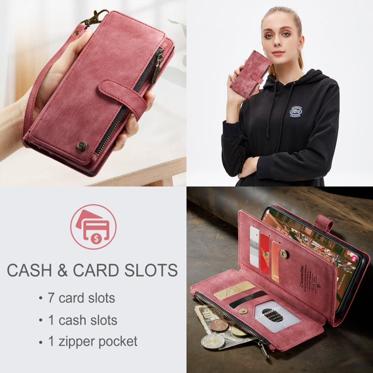 For Samsung Galaxy S23+ 5G CaseMe C30 Multifunctional Leather Phone Case(Red) by CaseMe