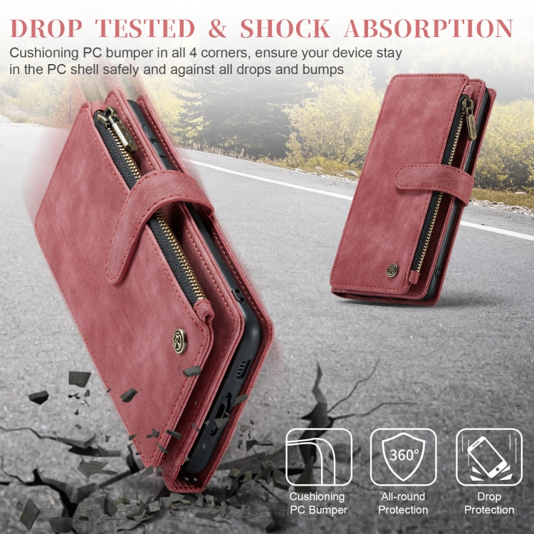 For Samsung Galaxy S23+ 5G CaseMe C30 Multifunctional Leather Phone Case(Red) by CaseMe