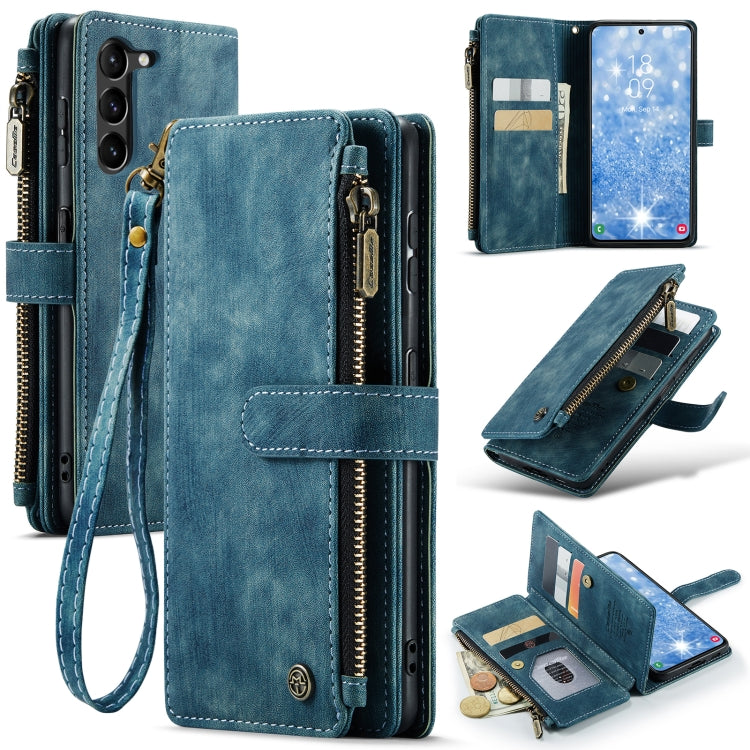 For Samsung Galaxy S23+ 5G CaseMe C30 Multifunctional Leather Phone Case(Blue) by CaseMe