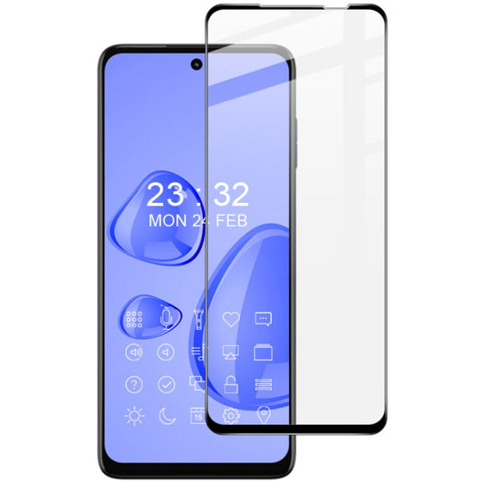 For Motorola Moto G73 5G imak 9H Surface Hardness Full Screen Tempered Glass Film Pro+ Series