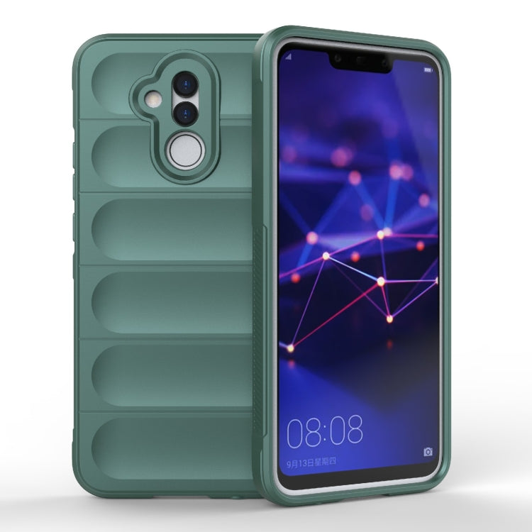 For Huawei Mate 20 Lite Magic Shield TPU + Flannel Phone Case(Dark Green) - Huawei Cases by buy2fix | Online Shopping UK | buy2fix