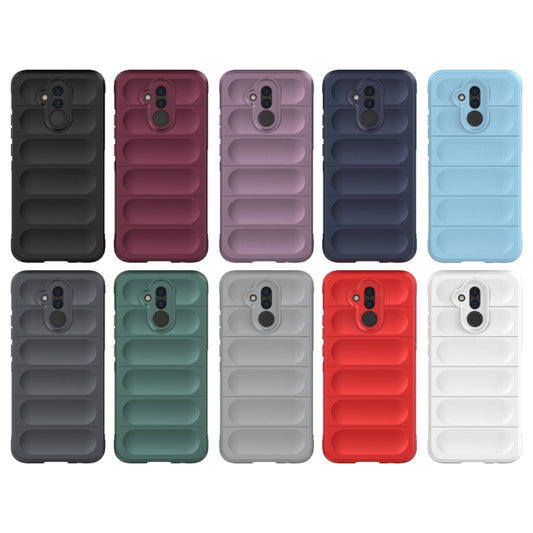 For Huawei Mate 20 Lite Magic Shield TPU + Flannel Phone Case(Dark Green) by buy2fix