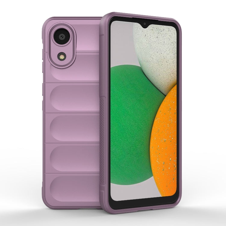 For Samsung Galaxy A03 Core 4G Magic Shield TPU + Flannel Phone Case(Purple) by buy2fix