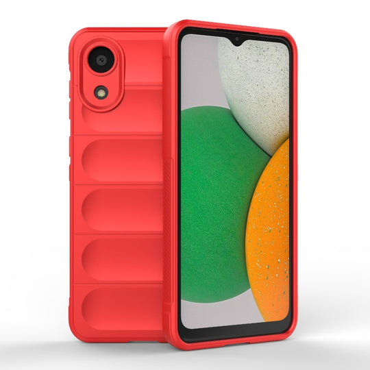 For Samsung Galaxy A03 Core 4G Magic Shield TPU + Flannel Phone Case(Red)