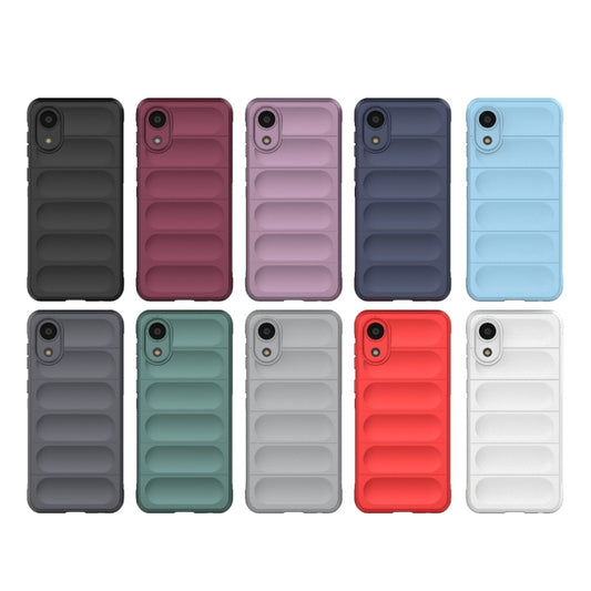 For Samsung Galaxy A03 Core 4G Magic Shield TPU + Flannel Phone Case(Wine Red) by buy2fix